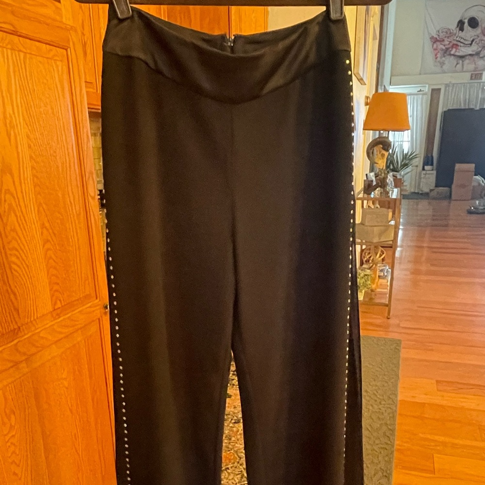 Js Collections Black Rhinestone Stud Formal Wide … - image 2